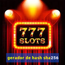 gerador de hash sha256